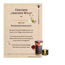 Bienenpatenschaft "Frecher Willi" 49,00EUR